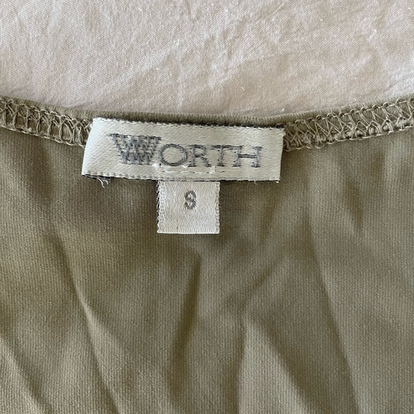 WORTH Olive Green Women's Tank Top Size 8 - Picture 4 of 5